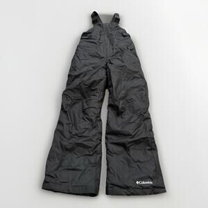 Columbia Boys Girls Black Snowslope II Snow Bib Pants Size L LARGE 14/16 $90
